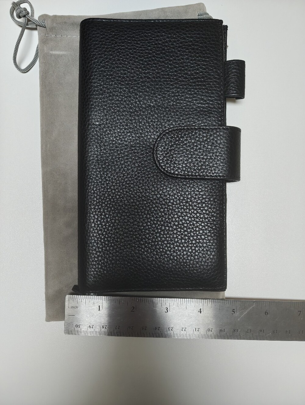Moterm Black Pebbled Leather Hobonichi Cover